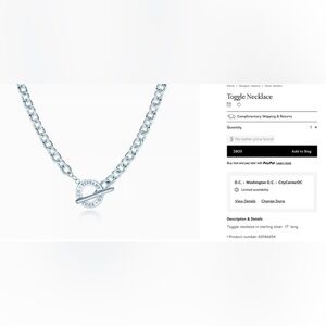 Tiffany & Co. Sterling Silver Chain Necklace